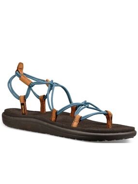 Teva Voya Infinity Strappy Sandal Citadel Blue - Size 8